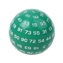보드 게임 주사위 100 sided polyhedral dice d100 multi sided acrylic dices for table board 롤 플레잉 게임 바 pub, 초록