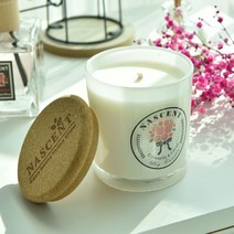 네이센트 아로마 7oz 소이캔들 리드캔들 라벤더 자스민캔들 방향제 향초, 09.나무심지_샌달우드&머스크, 1개