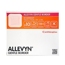 알레빈 Gentle Border 7.5cmX7.5cm 10매입 드레싱밴드, 단품