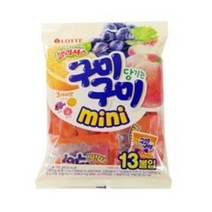 롯데 젤리셔스 구미구미 mini 195g(13봉입), 1개
