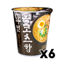 담백한 돈코츠향 라멘 컵라면 75g x 6개입
