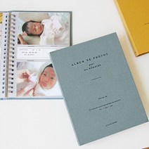 남자친구 1주년 선물 사진 앨범 제작 커플 포토 북 4x6 바인더 아이 사진 정리, 머스타드