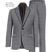 이럭셔리클럽 춘추복 TR 체크 정장 맞춤 양복 SU210420