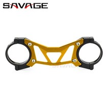 야마하 mt03 야마하 MT25 MT03 YZF R3 R25 밸런스 쇼크 업소버 프론트 포크 오토바이 액세서리 브래킷 스태, 01 금