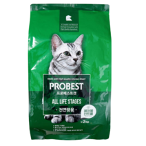 프로베스트 캣 그린 전연령 2kg 고양이 사료, 상세참조, 2000g, 1개