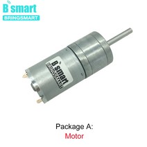 전기자전거모터 Bringsmart DC 모터 소형 확장 샤프트 감속기 메탈 기어 저속 25GA370 길이 25mm 6V 12V 24V 121360RPM, [15] 12V 35rpm, [05] package P, 1개