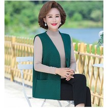 엄마옷 가을조끼 봄조끼 패션 중장년 50~60대 여성조끼