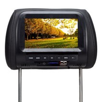 후석모니터 카니발 후석 모니터 리어 헤드레스트 뒷좌석 vodool universal 8 inches car mp4 mp5 player 베개 멀티미디어 play auto av, 검은색