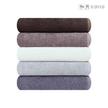 송월타올 호텔수건 노블레스 뱀부무지 5장 뱀부얀100%, 라이트브라운 5장