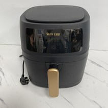 silver crest 터치식 에어프라이어 대용량 6L, 실버, 블랙