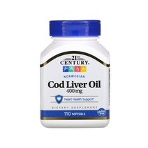 21세기센트리 노르웨이 대구 간유 간기름 400mg 110정 Cod Liver Oil, 1개, 기본
