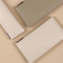 폭시샵 비심플 스티치 펜슬 케이스 파우치 가죽필통 심플한 고등학생 대학생 직장인 고급 입학 졸업 명품 신학기 선물, 스몰 펜슬케이스 - 블루밍로즈