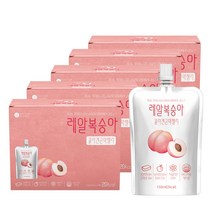 바로푸드 레알 복숭아 콜라겐 곤약젤리, 1500ml, 5개