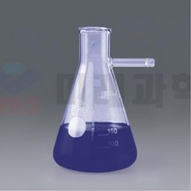 초등학교 과학실습 증류실험용 삼각가지 플라스크 1000ml 가지달린