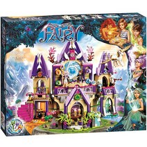 캠퍼밴 비밀아지트 우주 카페 하우스보트 버스 공원 캘린더 고양이미용자동차 미용실 반려동물입양카페 레고 프렌즈 호환 블록, 신비한 하늘 성