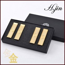 현진 H.jin 전통 골드 수저받침 24k 금도금 (선물 포장) 창립기념일 기업 회사 관공서 단체 행사 선물 기념품 답례품 기프트 추천, 4p