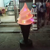 무인 업소용 아이스크림간판 아이스크림 모형 대형, 원격 제어 가능한 95cm + 조명