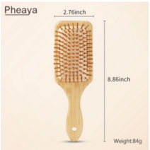 천연 나무 빗 고품질 정전기 방지 마사지 두피 자오선 탈모 에어백 쿠션 헤어 브러시 컬링 스타일링 감소, 스타일1
