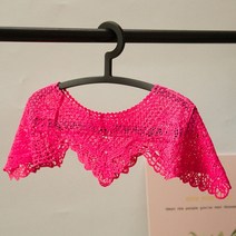 레이스 원단 꽃 Neckline 패브릭 의류 바느질 액세서리 소재 칼라 스커트 목도리 웨딩 드레스 용품, [01] 1pcs, [04] Rose red