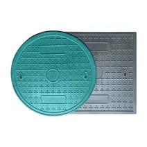 맨홀 커버 뚜껑 원형 빗물 하수 오수 사각형 녹색, 라운드 40040 싱글 커버