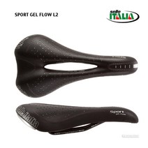 새 제품 Selle Italia SPORT GEL FLOW S2 자전거 안장: 블랙