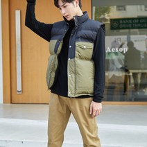 명패션 남자패딩조끼 오리털패딩