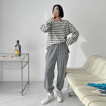 러블리감성 지연 니트 조거 팬츠