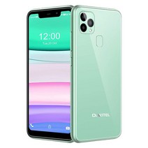 OUKITEL C22 언락 스마트폰 128GB+4GB 4000mAh 배터리 5.20.3cm 듀얼 4G 폰 안드로이드 10 13MP 트리플 카메라 페이스 ID 및 지문 잠금 해제 미, green