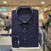 NC불광점 예작 #정통 드레스셔츠 #네이비 면폴리6대4 트윌 솔리드 베섹 단추포인트 슬림핏 긴팔 셔츠 YJ2FBS950NY