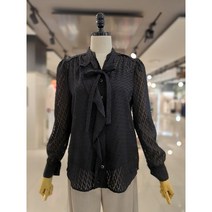 [ZOOC]쥬크 타이카라 패턴 긴팔 블라우스 Z224MSC029