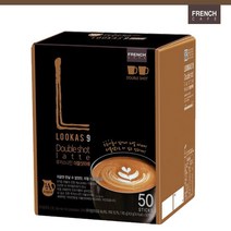 다봄마켓 우유거품이 살아있는 LOOKAS 9 Latta 더블샷라떼 50T 커피믹스, 1개, 14g