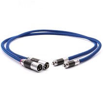 Pair 6N Silver Plated Hifi Audio Interconnector Cable With Carbon Fiber RCA to XLR Male Plug Line, 03 2m