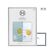 [송월타올]달토끼 2매세트(쇼핑백), 골고루(랜덤)
