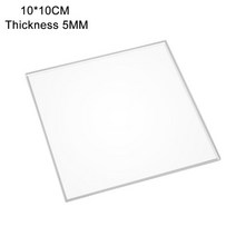 투명아크릴판 판넬 불투명 플라스틱판 얇은 우드락폼보드 압축스펀지 하드보드지재단 스티로폼판 플라스틱 투명 아크릴 두께 DIY 사인 19mm 프로젝터 패널 보아 스크린 플레이트, 5.10x10cm - Thickness 5mm