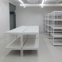 중량 작업대 무볼트조립 철제, 화이트 1200x700x750_3단