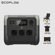 [60W 태양광 패널+전용가방 100% 지급]에코플로우 리버2프로