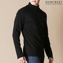 하트비트 터틀 에티릴 슬림핏 긴팔 티셔츠 커플 폴라티 단체복 남자 여자 남여공용 커플티 빅사이즈 단체티