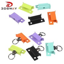3DSWAY 4pcs 3D 프린터 부품 유리 Hotbed 플랫폼 클램프 다채로운 스테인레스 스틸 가열 침대 Ultimaker 빌드 플레이트 클립 End 3, 4pcs  Purple Kit C