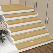 계단 매트 접착식 논슬립 전원주택 아파트 이층 인테리어 잘라쓰는 바닥재 놀이터 DIY 업소용 헬스장 패턴 코일 롤 베란다 매장, 60X60+4.5CM 다운사이징 플랫폼, 카멜네잎클로버