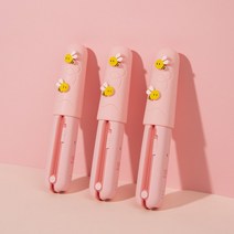 캠핑 여행용 헤어 미용 비블리 무선 미니 고데기 꿀벌판 고데기, 노랑꿀벌