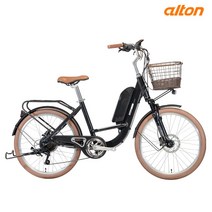 2023년 알톤 벤조24스페셜 전기자전거 파스/스로틀겸용, 매트 블랙, 반조립 배송