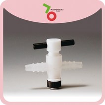 테프론 콕크 KA.30891 2 Way 3 Way-Stopcock, 1개