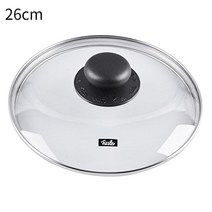 휘슬러 냄비 커버 22cm 26cm 28cm 구이팬 뚜껑 궁중팬 코팅 스텐팬 컴포트 웍 스틸 냄비 오리지날 스텐웍, 휘슬러 유리 냄비뚜껑 26cm