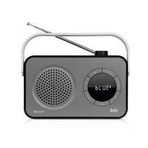 브리츠 블루투스스피커 BZ-R800BT/Micro SD Card/알람/3W/시계, 블랙