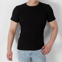[비투디엠] 탄력좋은 남자 반팔 남성 티셔츠 면 스판