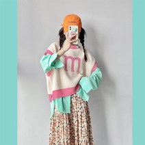 M 니트 스웨터 조끼