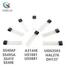 10 Buah SS40AF SS41F SS495A SS49E OH41F SS495A1 센서 홀 SS40 SS41 SS495 SS49 A3144E U18 US1881 AH35, 07 UGN3503
