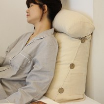 오무드 삼각 등받이 쿠션 사계절 세모 다리 허리 베개 침대 헤드 쇼파 미니 대형 집순이, 카키 그레이