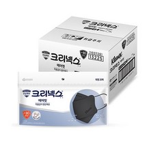 크리넥스 3단 에어 마스크 대형 KF80 블랙, 30개, 1개입