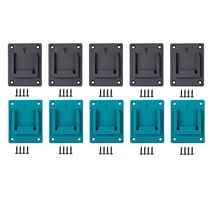Huante 10Pcs 벽 마운트 스토리지 브래킷 기계 홀더 고정 장치 Makita 18V 배터리에 적합한 전기 도구, 전동공구 홀더